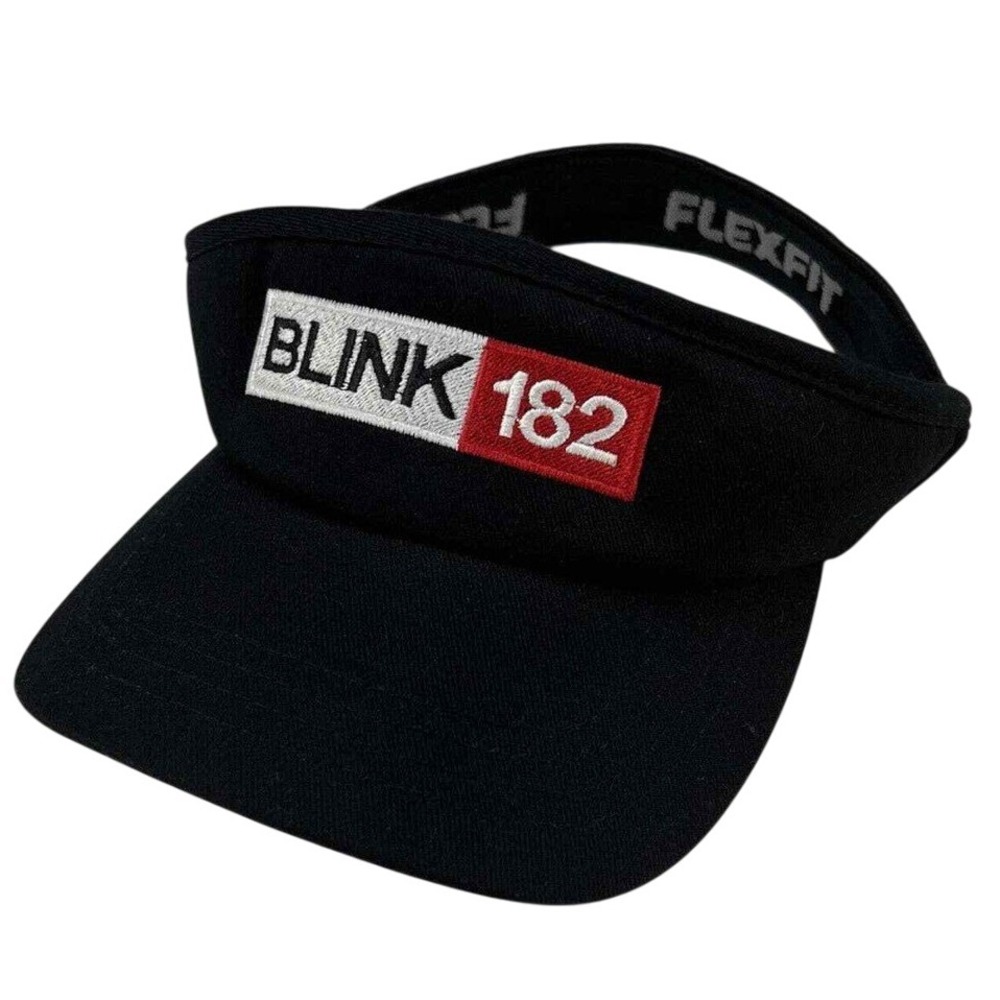 Vintage Blink-182 Hat Visor Flex Fit 2000 Macbeth Atticus Punk Rock‎ Emo Band
